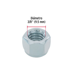 Bolsa con 100 tuercas de seguridad, 3/8' , FIERO - Imagen 3