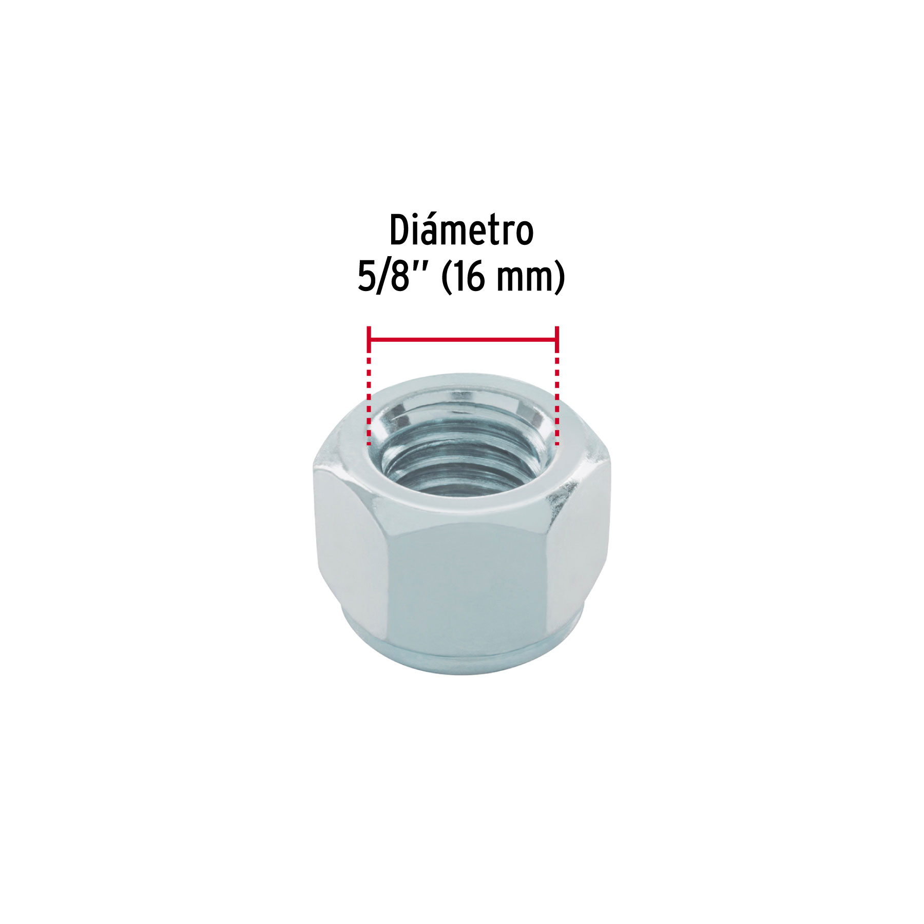Bolsa con 25 tuercas de seguridad, 5/8' , FIERO - Imagen 3