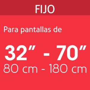 Soporte para pantallas de 32' a 70', fijo, VOLTECK - Imagen 4