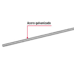 Varilla roscada de 1 m x 3/8', FIERO - Imagen 3