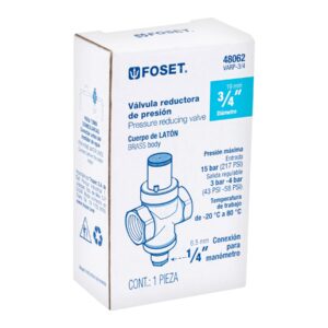 Válvula reductora de presión 3/4', FOSET - Imagen 7