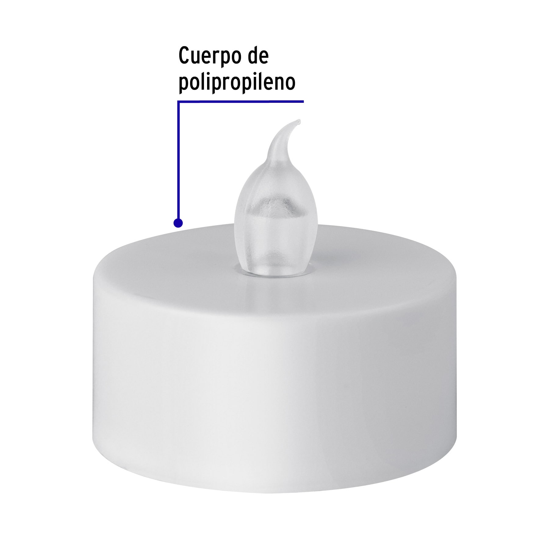 Caja con 6 mini velas de LED, VOLTECK - Imagen 3