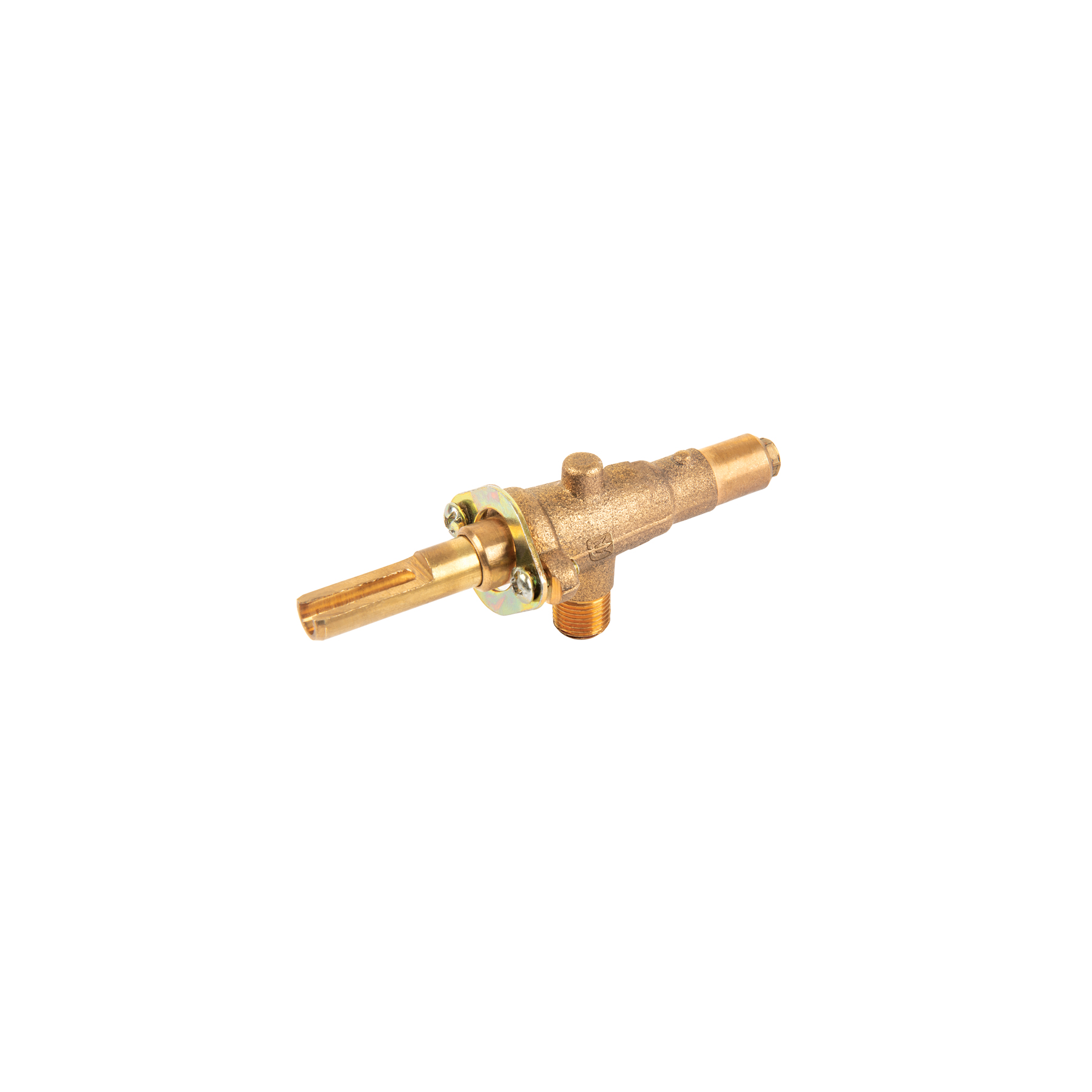 Válvula horizontal de latón 1/8' para gas LP, sin maneral - Imagen 2