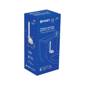 Válvula de descarga 3' para WC de 1pieza, cadena inox, FOSET - Imagen 5
