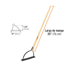 Cortador de maleza, mango de madera 30', TRUPER - Imagen 4