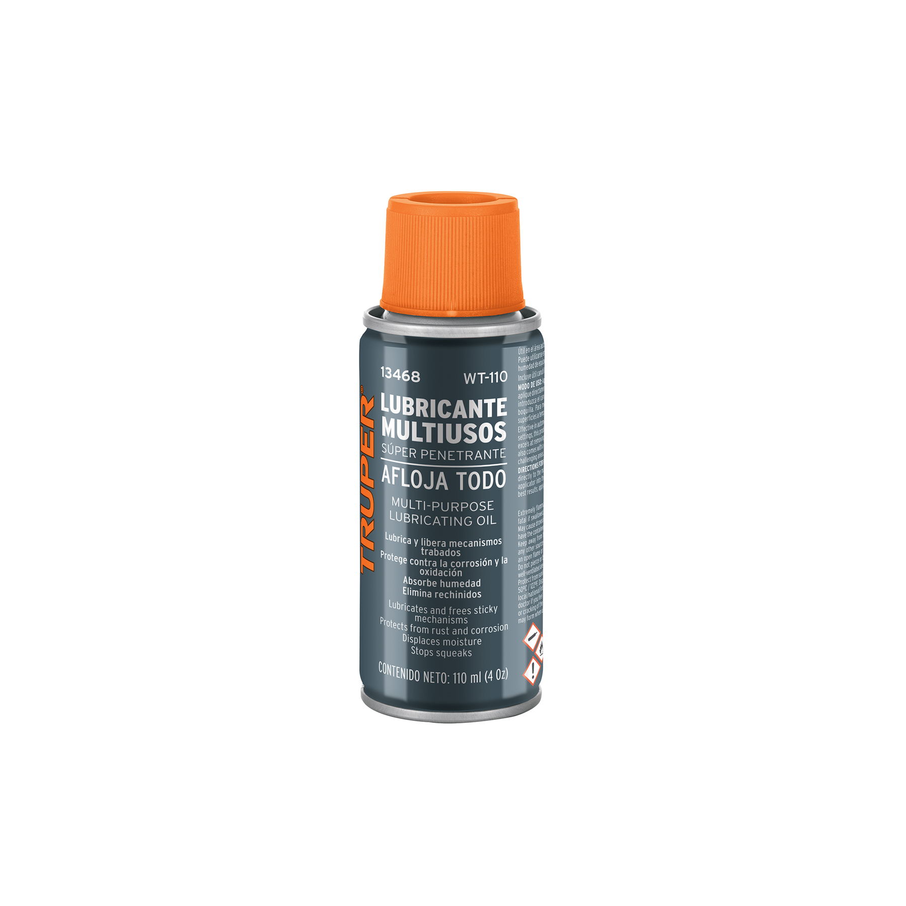 Lubricante multiusos en aerosol, 110ml (4oz), TRUPER - Imagen 2