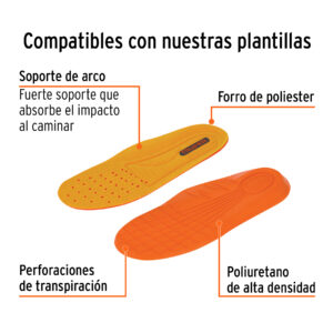Bota de seguridad café, #28 casquillo de aramida, TRUPER - Imagen 4