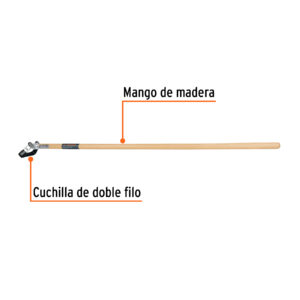 Alternative view of Deshierbador, mango de madera 54', TRUPER
