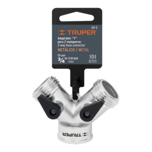 Conector 'Y' 3/4' metálico para manguera, TRUPER - Imagen 3
