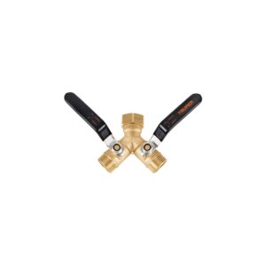 Conector "Y" 3/4" cuerpo robusto con tuerca móvil p/manguera