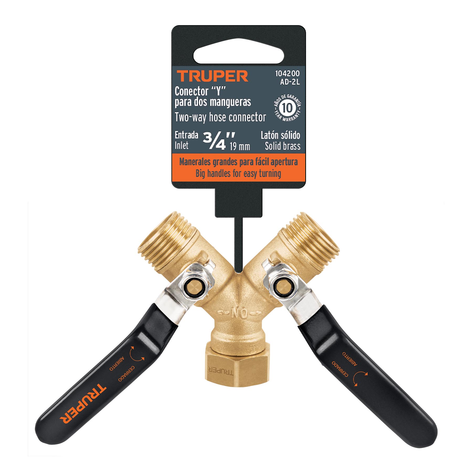 Conector "Y" 3/4" cuerpo robusto con tuerca móvil p/manguera - Imagen 6