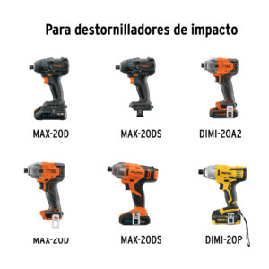 Alternative view of Adaptador para destornilladores impacto, porta puntas 1/4'