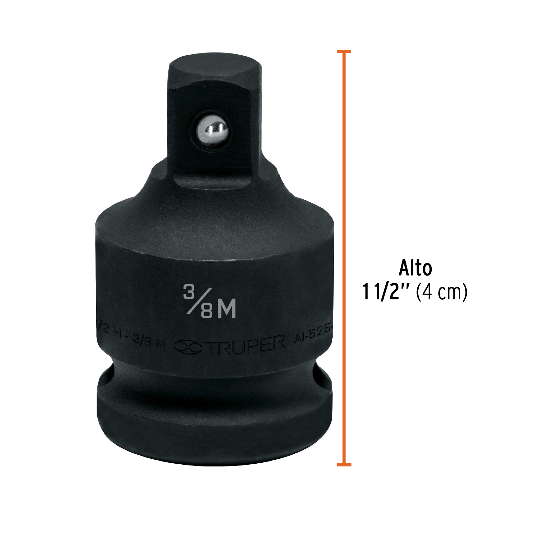 Adaptador de impacto 1/2' (H) x 3/8' (M), TRUPER - Imagen 3