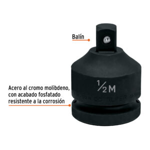 Alternative view of Adaptador de Impacto 3/4' (H) x 1/2' (M), TRUPER