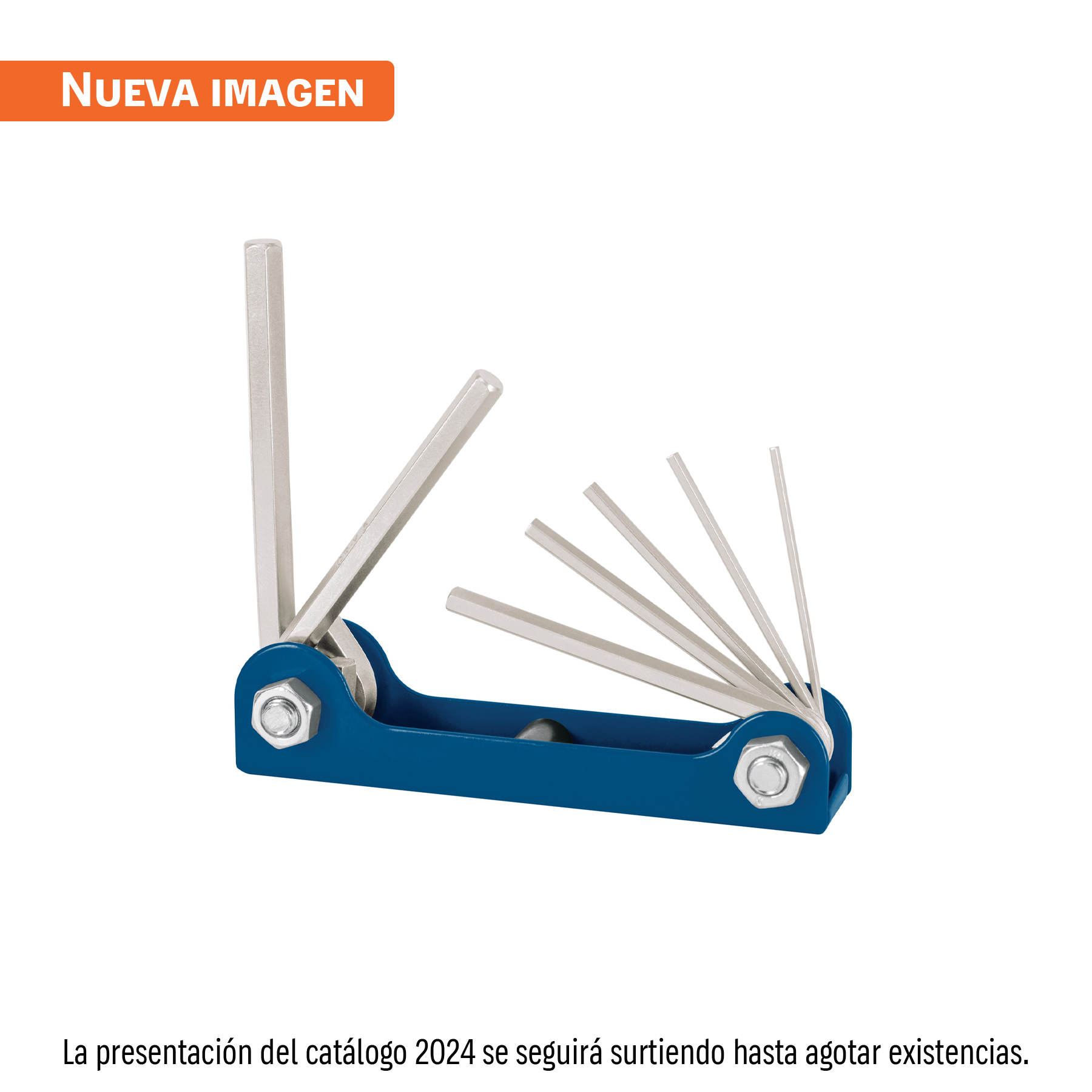 Juego de 7 llaves hexagonales mm, tipo navaja, TRUPER