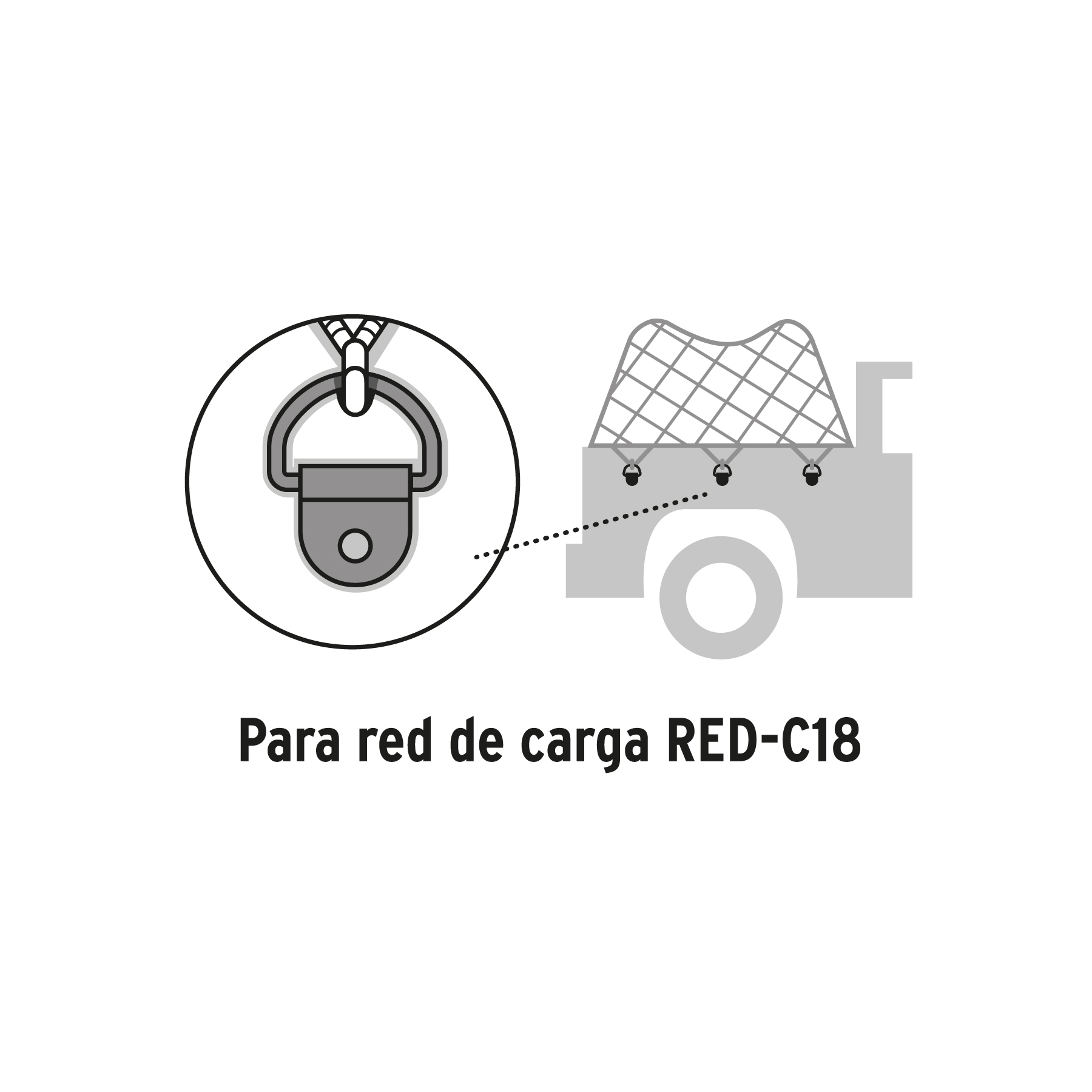 12 anclajes para amarre de carga, anillo en 'D' espesor 1/8' - Imagen 3