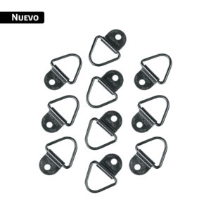 10 anclajes para amarre de carga, anillo en 'V' espesor 1/4'