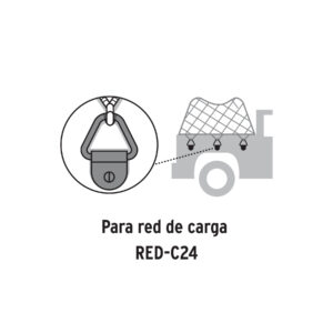 10 anclajes para amarre de carga, anillo en 'V' espesor 1/4' - Imagen 3