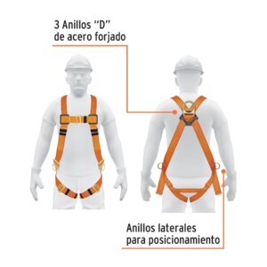 Alternative view of Arnés de cuerpo completo 3 anillos, laterales, ANSI, TRUPER