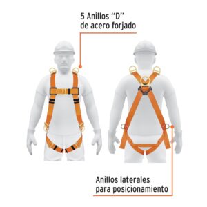 Alternative view of Arnés de cuerpo completo con 5 anillos, ANSI, TRUPER