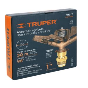 Aspersor agrícola de 1' fundido en latón, TRUPER - Imagen 6