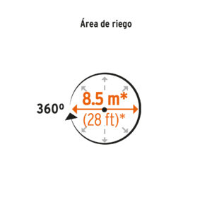 Aspersor base metálica, con aspas de aluminio, TRUPER - Imagen 4