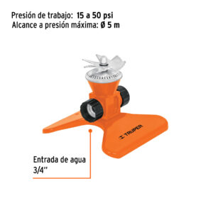 Aspersor base metálica, con aspas de aluminio, TRUPER - Imagen 3
