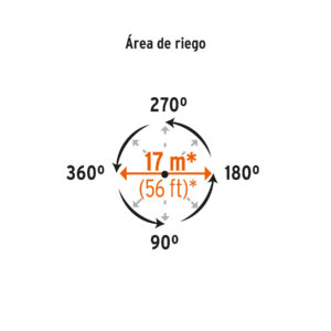 Aspersor plástico cabeza sola, TRUPER - Imagen 4