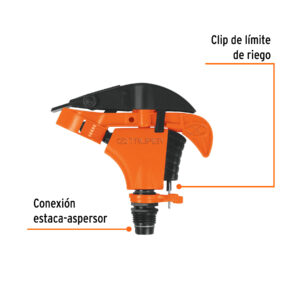 Alternative view of Aspersor plástico cabeza sola, TRUPER