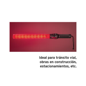 Alternative view of Bastón luminoso de 53 cm con luz LED y clip para cinturón