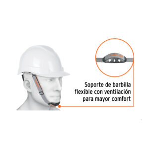 Alternative view of Barboquejo con barbilla para casco de seguridad industrial