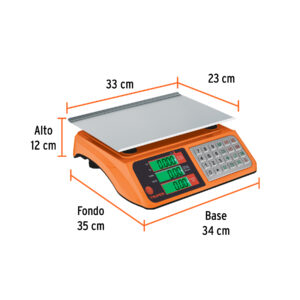 Báscula electrónica multifunciones 40 kg USB, TRUPER - Imagen 3