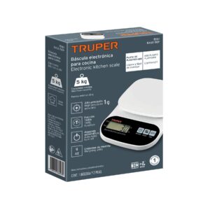 Báscula digital para cocina, plato de ABS, 5 kg, TRUPER - Imagen 4