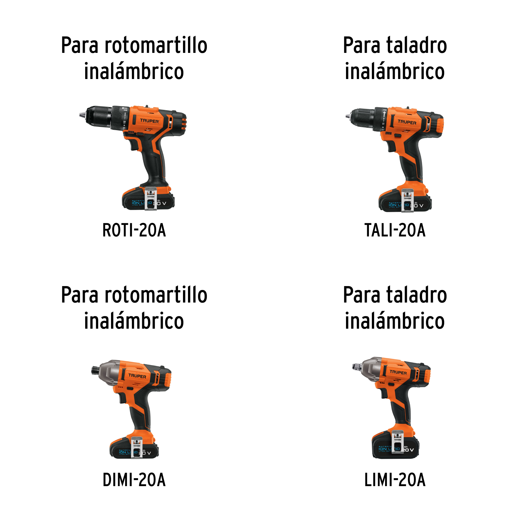 Batería ion litio, 20V, 4 Ah, TRUPER PRO - Imagen 2