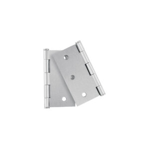 Bolsa c/2 bisagras cuadradas 3', plana, satinado, BASIC