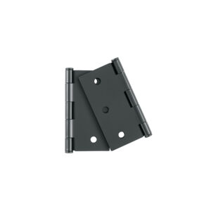 Bolsa c/2 bisagras cuadradas 3', plana, negro, BASIC
