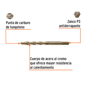Alternative view of Broca para concreto 13 x 150 mm, TRUPER