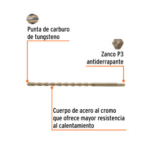 Alternative view of Broca para concreto 13 x 300 mm, TRUPER