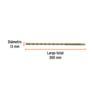 Broca para concreto 13 x 300 mm, TRUPER - Imagen 3