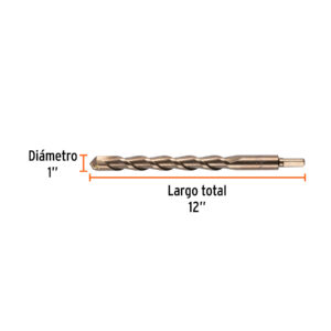 Broca para concreto de 1 x 12', TRUPER - Imagen 3