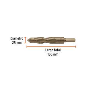 Broca para concreto 25 x 150 mm, TRUPER - Imagen 3