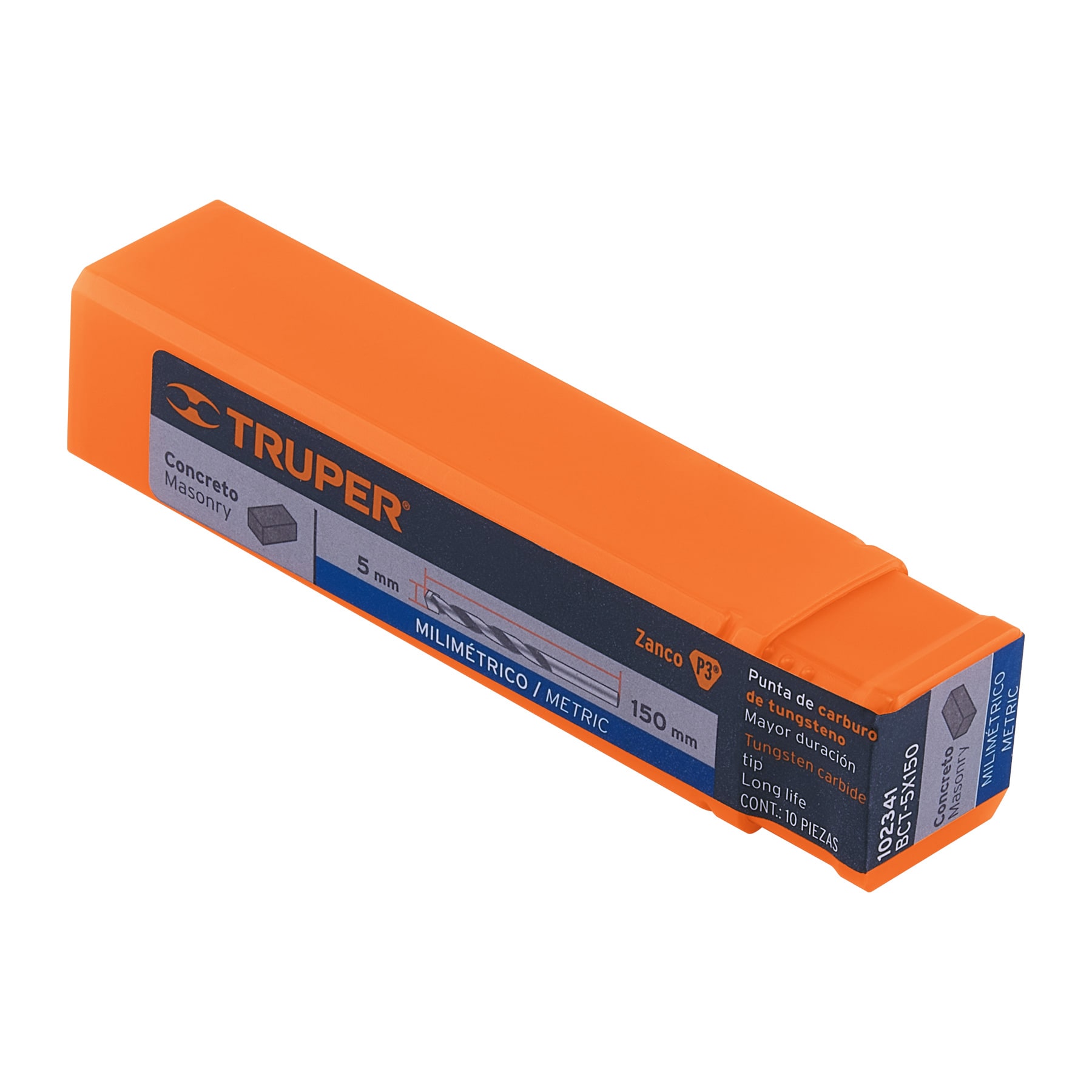 Broca para concreto 5 x 150 mm, TRUPER - Imagen 4