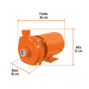 Bomba centrífuga para agua, 1 HP, TRUPER EXPERT - Imagen 3