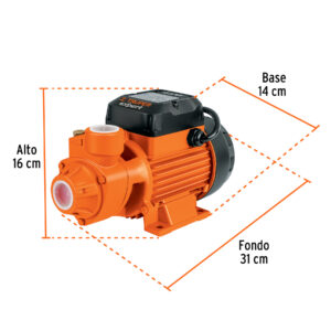 Bomba periférica 1HP, altura máx 70m, uso agrícola, EXPERT - Imagen 3