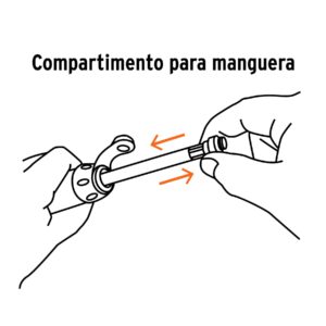Alternative view of Mini bomba manual para bicicleta, abatible, 75 PSI, TRUPER
