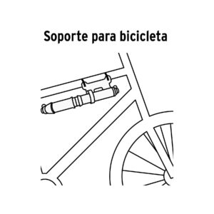 Mini bomba manual para bicicleta, abatible, 75 PSI, TRUPER - Imagen 3