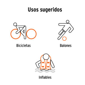 Mini bomba manual para bicicleta, 60 PSI, TRUPER - Imagen 4