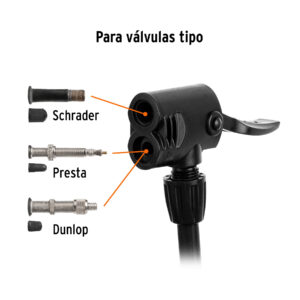 Bomba manual para inflar, 100 PSI, TRUPER - Imagen 5