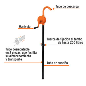 Alternative view of Bomba extractora de aceites con manivela, TRUPER