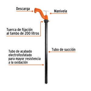 Alternative view of Bomba extractora de solventes con manija tipo 'T', TRUPER